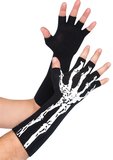 348942 Gid Skeleton Fingerless Gloves