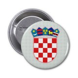 Croatia Button Badge CR9014