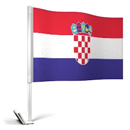 30*45cm Croatia Car Flag CR9002