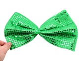17HY9007M Green Sequin Bow Tie