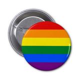 Gay pride rainbow flag stripe pinback buttons RB9014