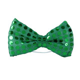 17HY9007S Mini foil dots material bowtie on rubber band