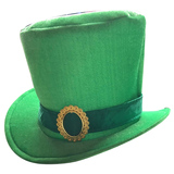 17IR0071C Green Shamrock Top Hat