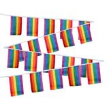 Rainbow stripes String banner flag-RB9014