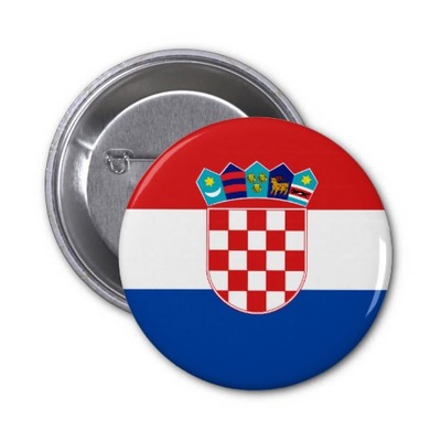 Croatia Button Badge CR9013