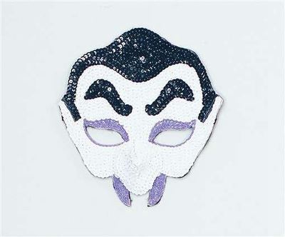 HA3007 dracula sequin face mask
