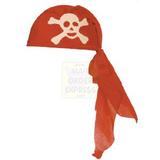 dekker red pirate headband PI5003