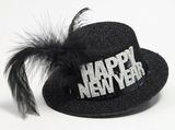 black and silver happy new ith feather NY5023