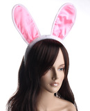 ES2002 White Easter Bunny Ears Headband