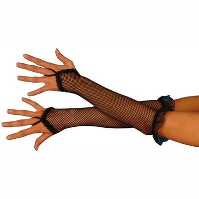 Black gauze gloves HE0866