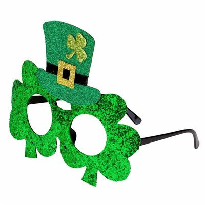 IR109X19 Glittered Leprechaun Hat Glasses(1)