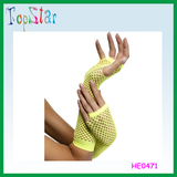 Fishnet gloves yellow HE0471(1)