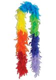 Colorful Rainbow Feather Boa RB9014