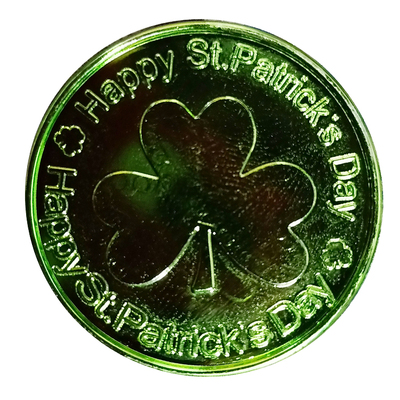 YB18120001GR Clover coin