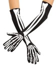 HA9601 Adult Skeleton Opera Gloves