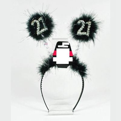 Black feathers head buckle HE1603