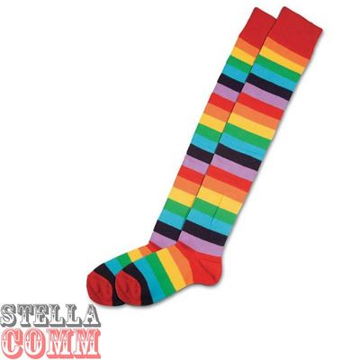 Multicolor circus clown socks RB9014