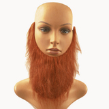 19TS9286BR Brown Fluffy Leprechaun Fake Beard Moustache