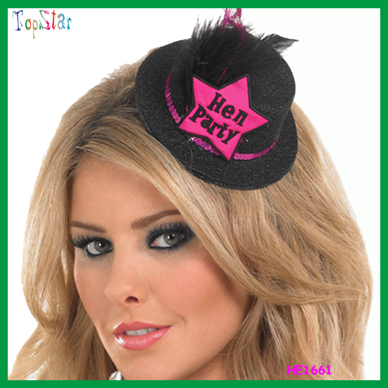 Black Mini Top Hat HE1661