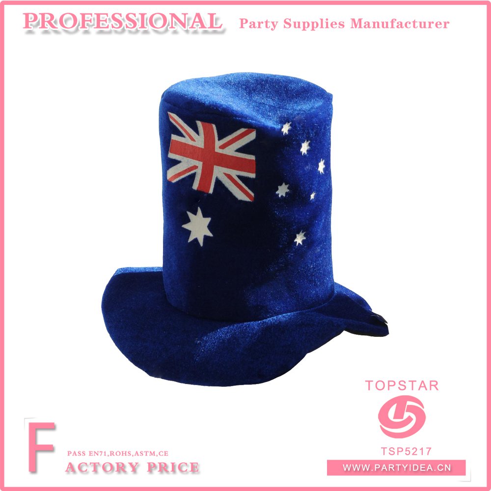 Australia Flag Custom Velvet Top Hat TSP5217