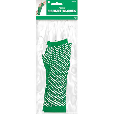 19HE9705DGR Long Fishnet Gloves