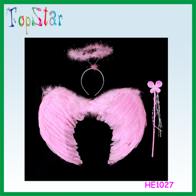 angel wings and halo set HE1027