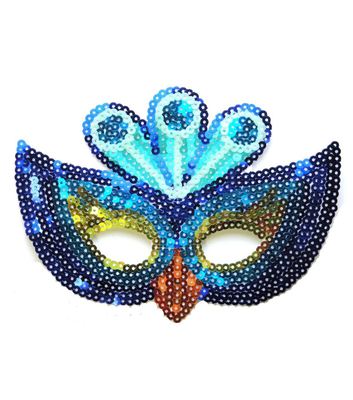 HA3011 Maker's Halloween Peacock Sequin Mask