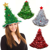 17CH5026 Crochet Christmas Tree Hat with Star