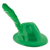 19OK5009 Green Plastic Alpine with Feather