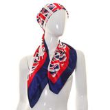 United Kingdom Satin Squara Scarf UK9027(1)