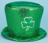17IR0292 Irish Sequin Top Hat