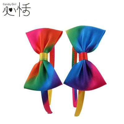 Rainbow Color Satin Kids Headbands RB2002