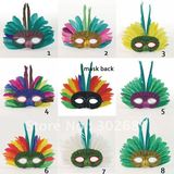 ​Rainbow-Color-Mask Masquerade-Party-Halloween RB3002