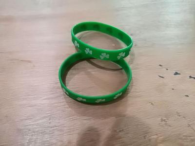 SH18120001DGR St Patrick's Day Shamrock Bracelets