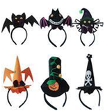 2527 Halloween Witch Hat Headband