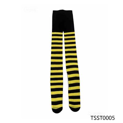 Black & Yellow Striped Tights - Bee Costume Stockings for Halloween & Cosplay