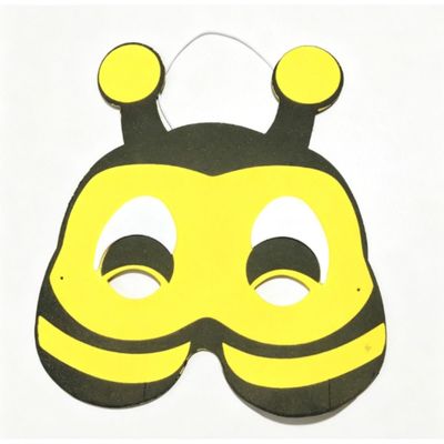 Bee Costume Mask - Yellow & Black Half-Face Mask for Halloween & Cosplay