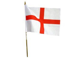 15*22cm England St George Hand Wave Flag EG9010