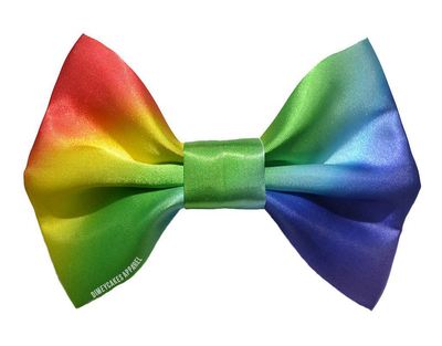 Rainbow Ombre hair bow RB9014