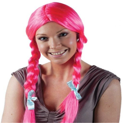 19HE1456 HE0575A Bavarian girl heidi 2 long braids