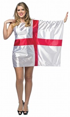 women flag dress England EG1004