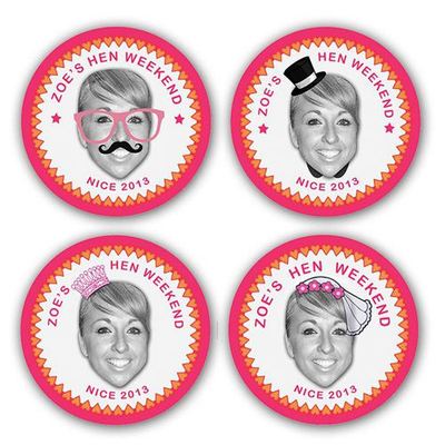 ​original personalised hen party badges HE0197
