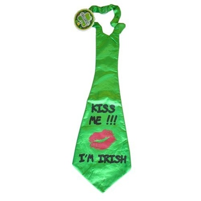 Huge Green Kiss Me Jumbo Party Tie 17IRT9101A