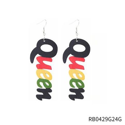 Jamaica Queen Rasta Colorful Drop Earrings for Women