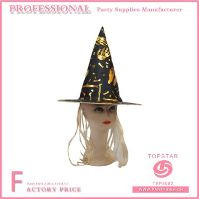 Black Halloween Witch Hat Hair TSP5082