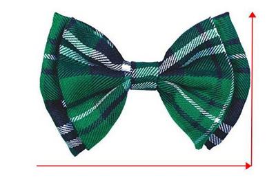 LJ18120008 St. Patrick's Day Green Plaid Bow Tie