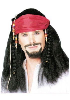 6651Captain Jack Wig Bandana
