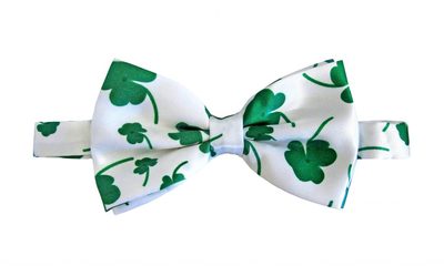 IR1130Z19 St. Patrick's Day Green Plaid Bow Tie