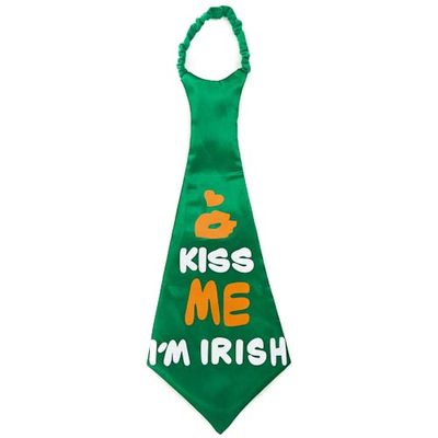 Huge Green Kiss Me Jumbo Party Tie 17IRT9101C